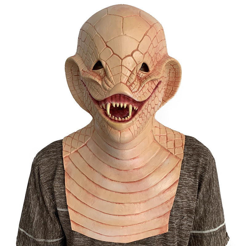Lizard Man Basilisk full-face latex Halloween mask