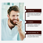 East Moon Men's Beard Care Balm, Nourishing Thick Soft Bright Moisturizing Beard Cream