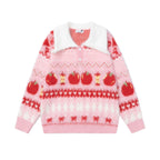 Color-Blocked Shawl Collar Sweater - Striped Casual Pullover
