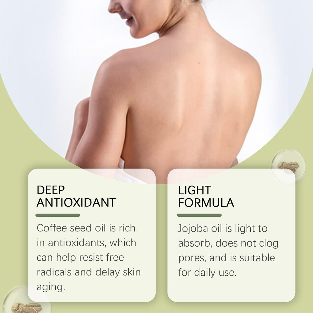 West&Month Coffee Seed Essential Oil, Gentle Moisturizing Skin Care Multi-Effect Essence Oil Nourishes Massage Oil