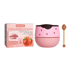 Overnight Strawberry Lip Mask with Honey and Collagen