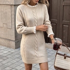 Lace splicing straight tube short skirt