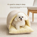 Pet Closed Nest Thickened Warm Detachable Washable Dual purpose Small and Medium sized Dog and Cat Deep Sleeping Nest Mat