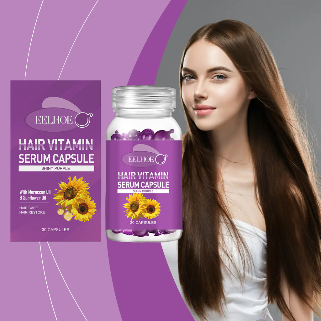 EELHOE Hair Essential Oil Treatment Capsule Scalp Massage Nutrition Moisturizing Hair Repair Supple Care Essential Oil