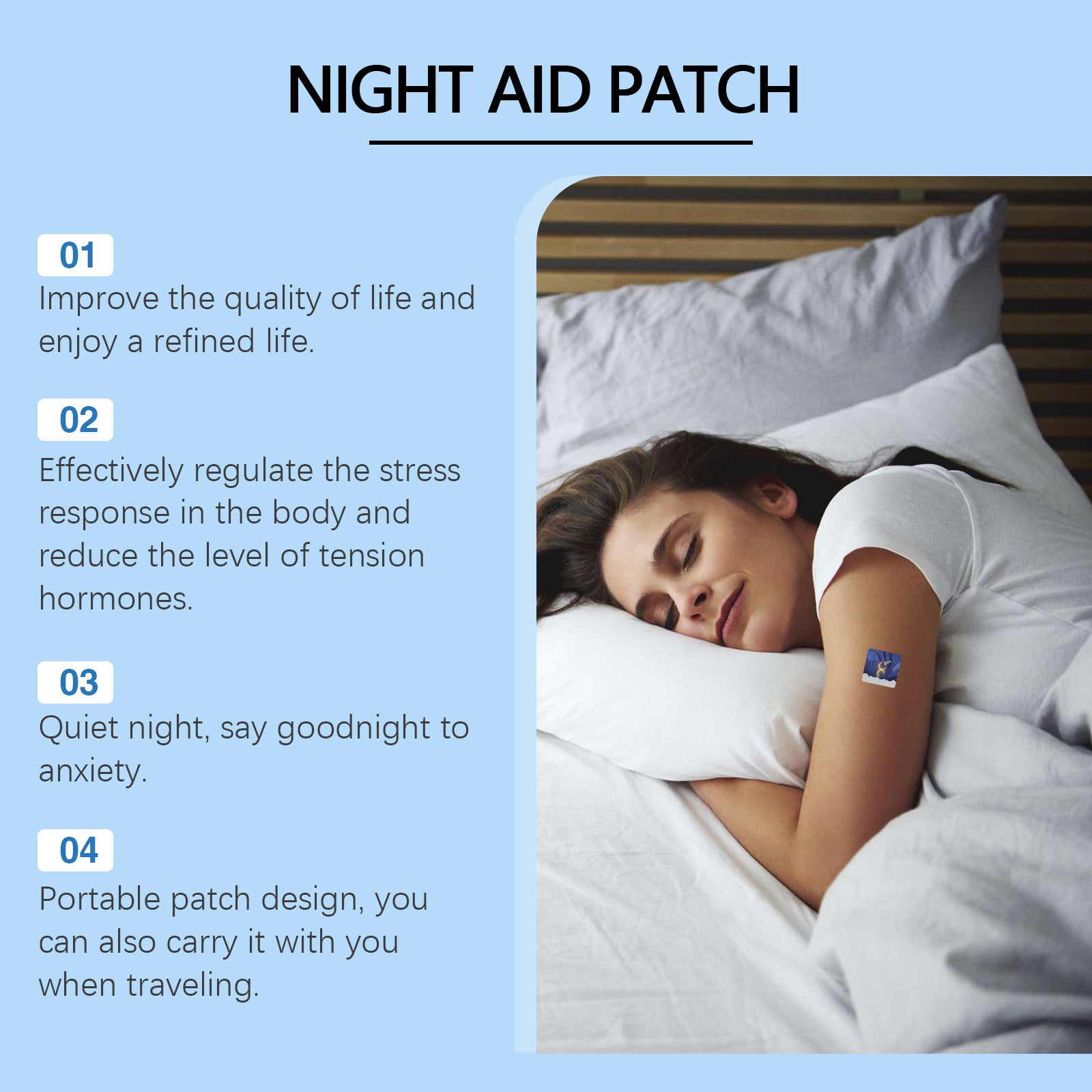 Ximonth Sleep Patch With Herbal And Refreshing Fragrance Soothes Body Fatigue And Eases Sleep Pamper Sleep Patch