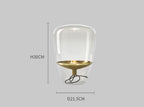 Scandinavian Glass Table Lamp