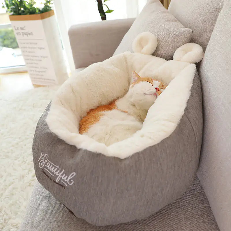 Dog Sleeping Bag Bed for Puppies and Small Dogs, Cotton-Filled