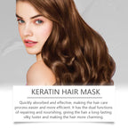 Keratin Hair Mask with Mint Leaf Extract, Deep Moisturizing