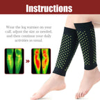 HouKea Heating Leg Cover, Relieve Lymphatic Swelling Venous Care Smooth Blood Vessel Bulges Warm Warm Leg Cover