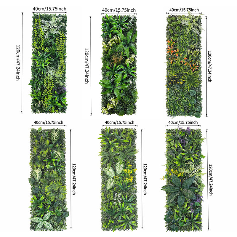 40×120cm Artificial Green Wall Panel – Faux Plant Grass Mat for Door, Background Wall, Party & Home Decor
