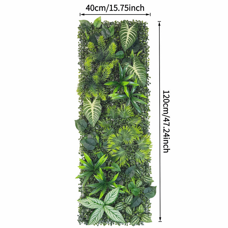 40×120cm Artificial Green Wall Panel – Faux Plant Grass Mat for Door, Background Wall, Party & Home Decor