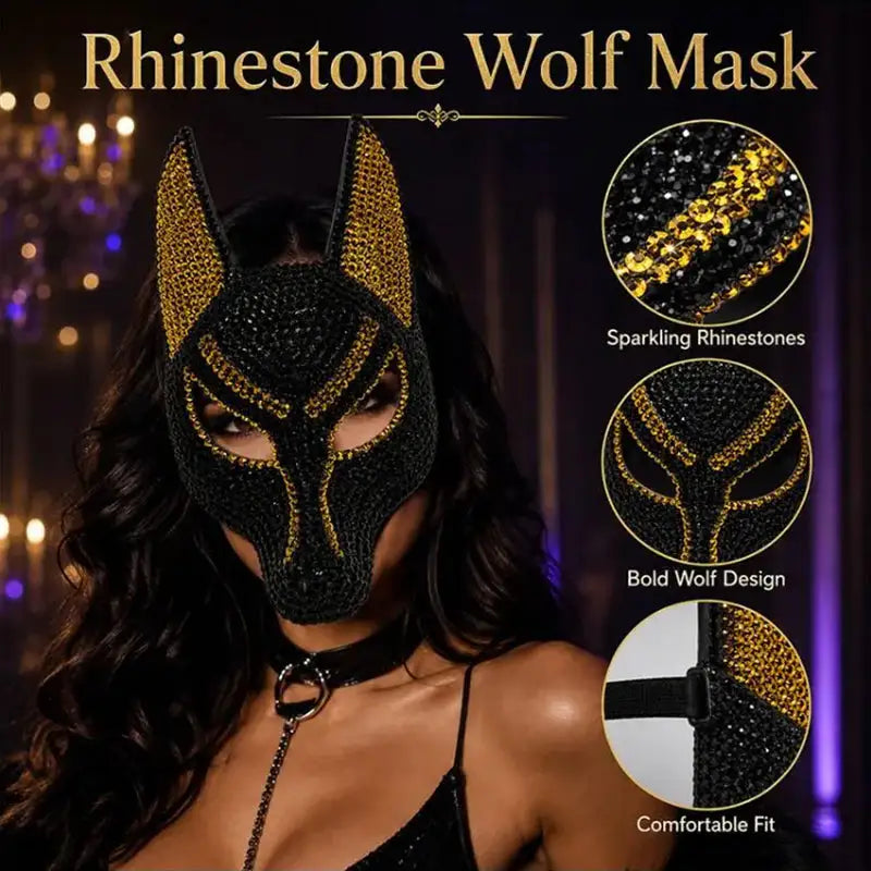 Anubis-Inspired Full-Face Mask for Halloween and Masquerade