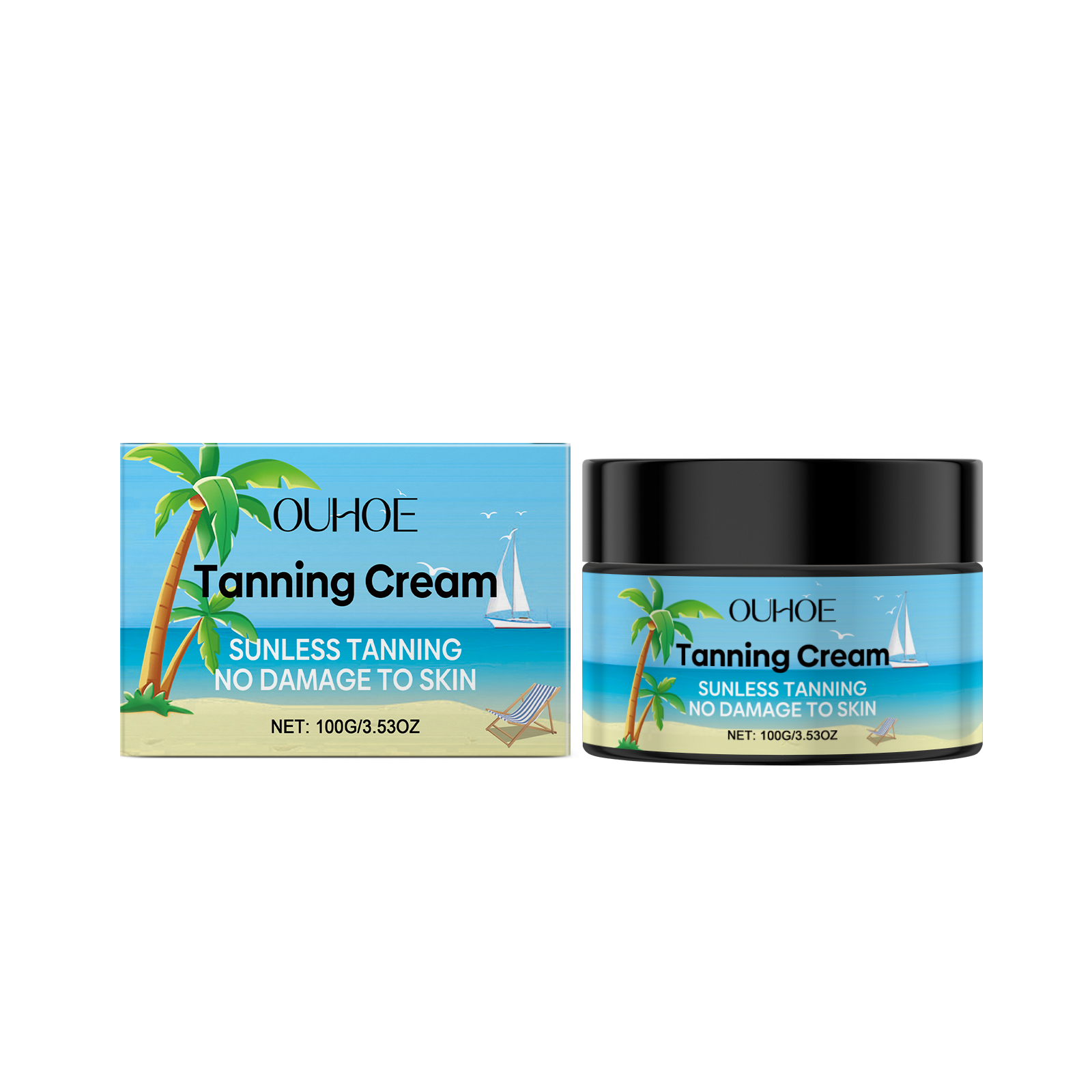 OUHOE Nourishing Skin Anti-Sunburn Anti-Tanning Tan Moisturizing And Gentle Care Skin Care Anti-Tanning Cream