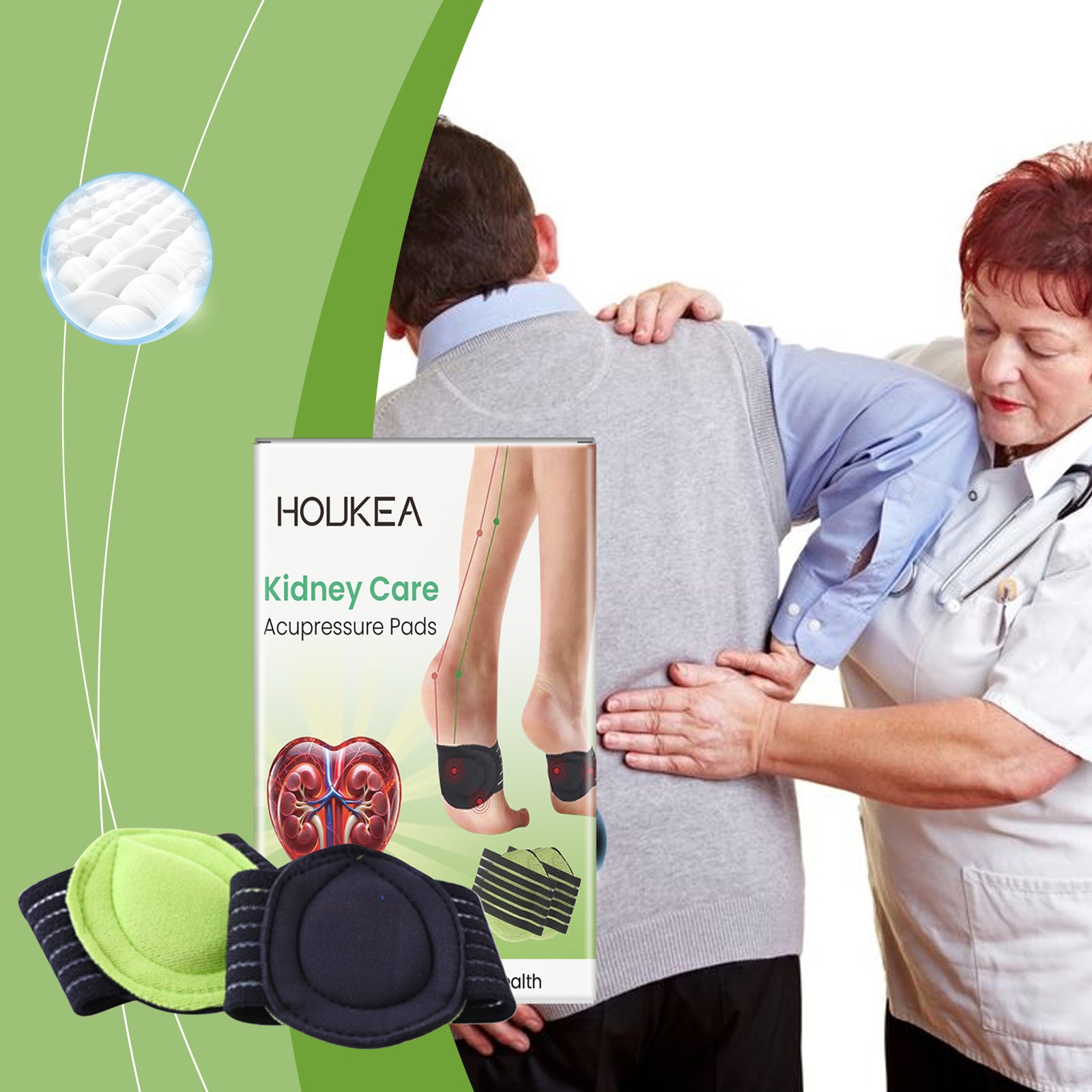 Body Care Shiatsu Pads, Foot Massage Treatments Relieve Discomfort And Comfort Daily Care Foot Pads