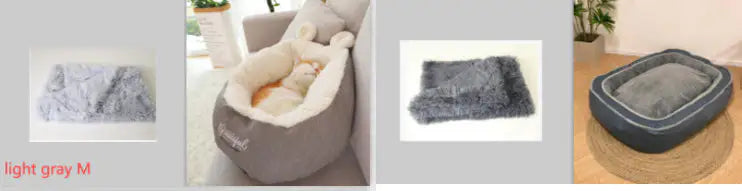Dog Sleeping Bag Bed for Puppies and Small Dogs, Cotton-Filled