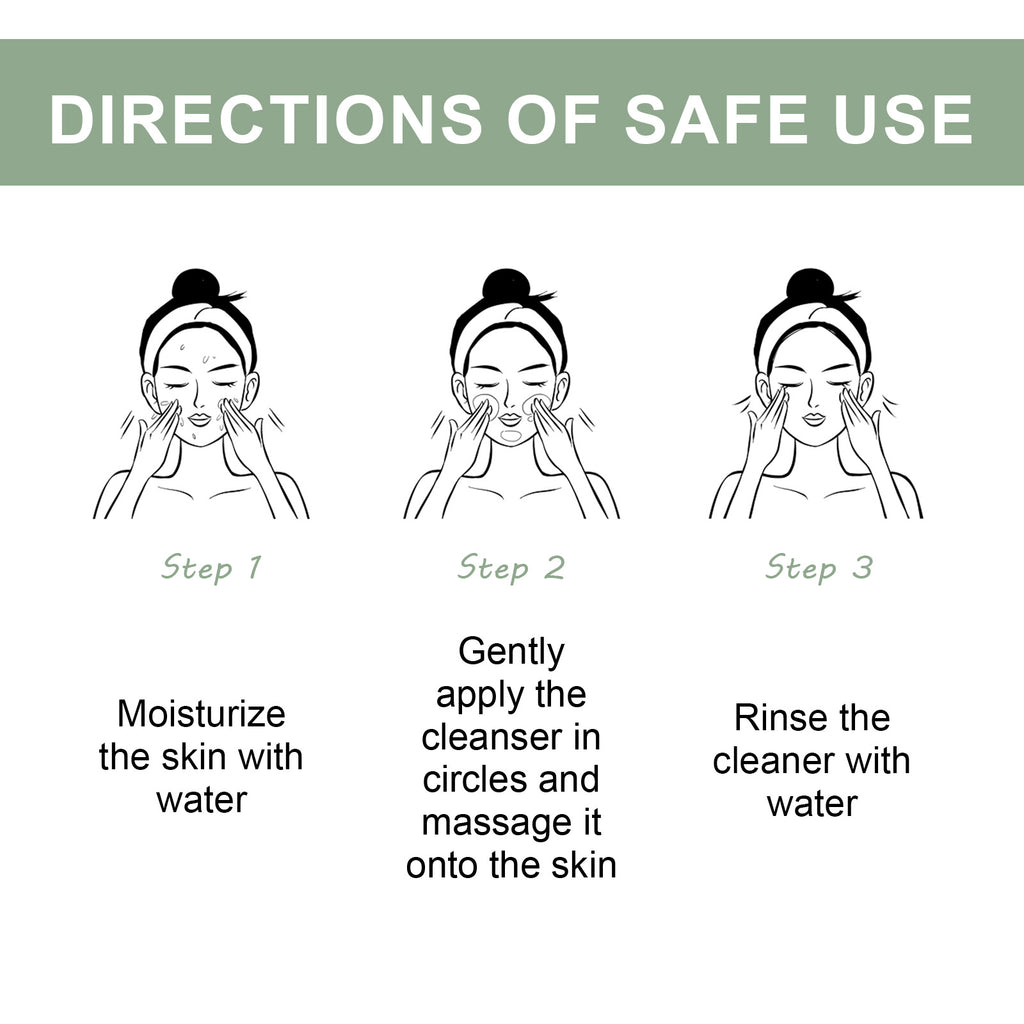 Hoygi Pore Deep Cleansing Foam, Deep Clean Facial Skin Shine Bright Moist Blain To Imprint Clear Water