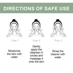 Hoygi Pore Deep Cleansing Foam, Deep Clean Facial Skin Shine Bright Moist Blain To Imprint Clear Water