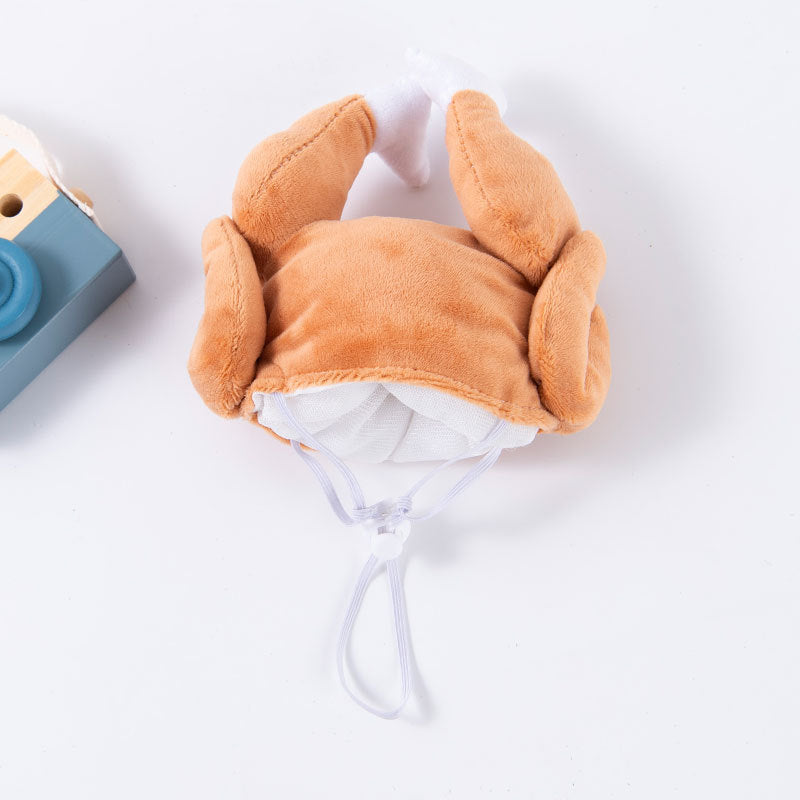 Pet clothes are funny take a knife transform into a pet dog Halloween pet