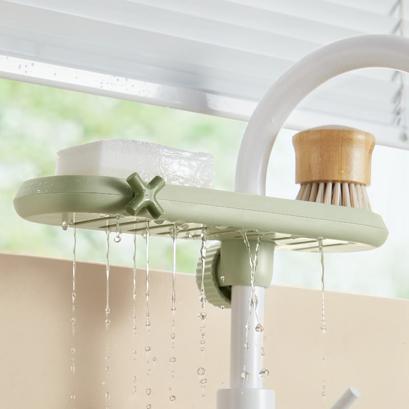 Faucet Drain Rack Sponge Rag Storage Drain Rack