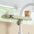 Faucet Sponge and Rag Drain Rack, Kitchen Sink Storage