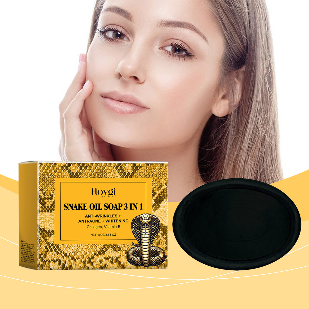 Hoygi Snake Oil Cleansing Soap Gently Cleanses Facial Skin Soft, Smooth And Refreshing Oil Control Skin Cleansing Soap
