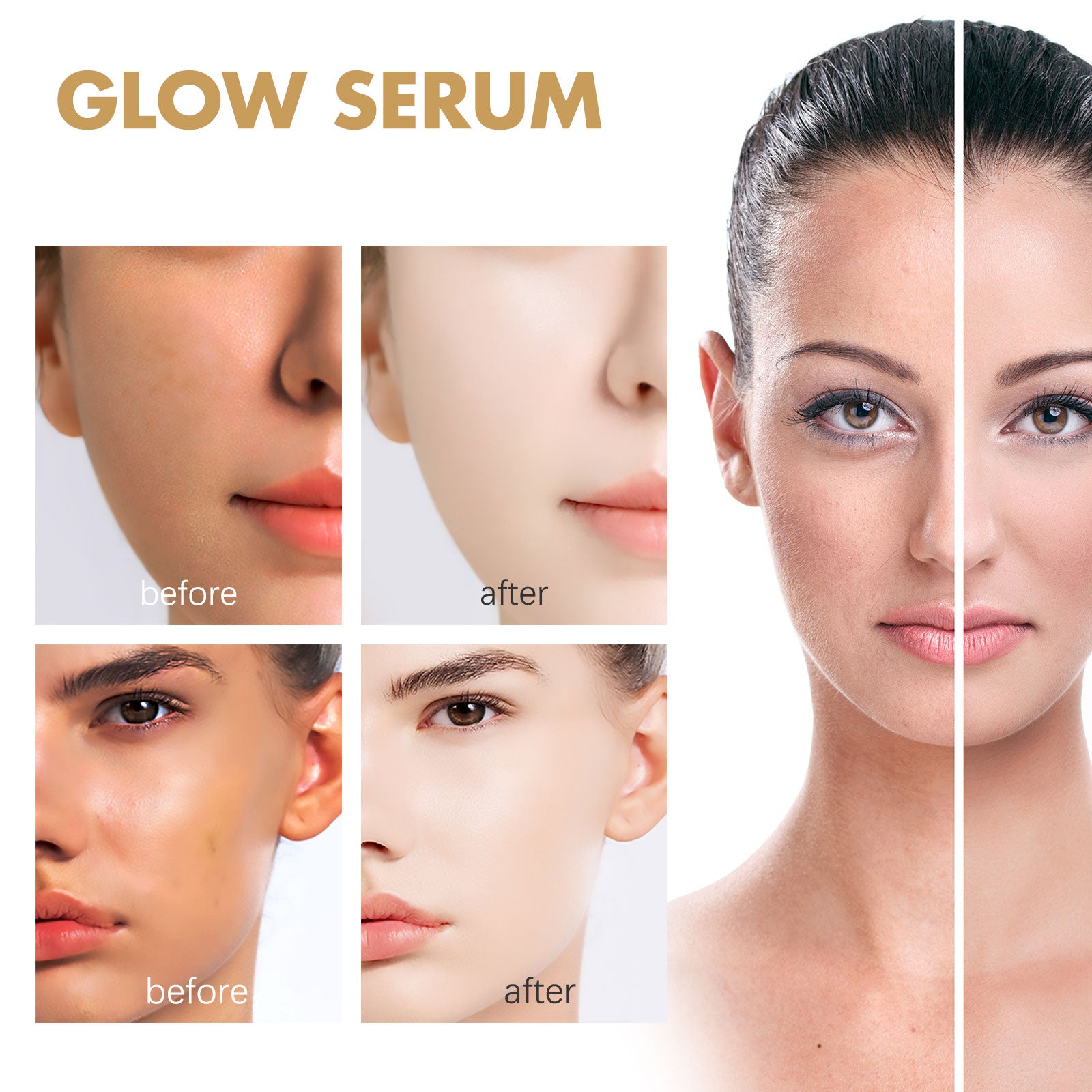 EELHOE Propolis Nicotinamide Photosensitive Essence, Reduces Acne Marks Moisturizes Brightens And Whitens Facial Essence