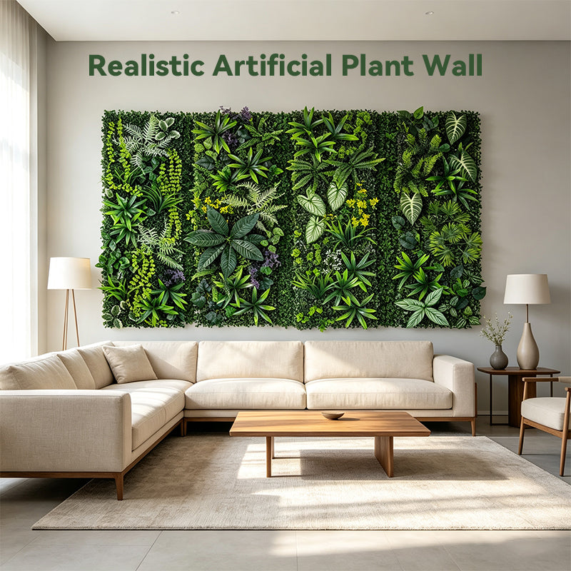 40×120cm Artificial Green Wall Panel – Faux Plant Grass Mat for Door, Background Wall, Party & Home Decor