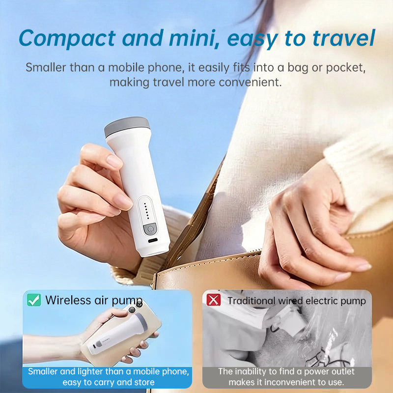 Rechargeable Electric Vacuum Pump, Portable Low Noise Air Pump for Compressed Storage Bags
