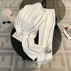Fall Street-Style Sports Suit for Women, Fashionable Casual Youthful Zip-Up Hoodie Jacket and Wide-Leg Pants Two-Piece Set Trendy