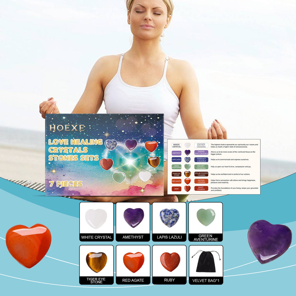 Love Crystal Healing Stone Set