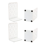 3D Cube Bookends 2-Pack – Geometric Metal Book Ends by Geomod