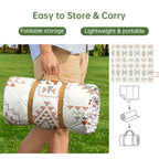 Portable Waterproof & Sandproof Picnic Blanket, Compact Outdoor Mat for Beach, Camping, Hiking, Travel