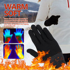 Nylon Gloves, Winter Outdoor Sports Skiing Cold Hand Care Massage Heat Warm Gloves