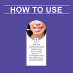 Oralhoe Purple Brightening Toothpaste Brightening Remove Stains Improve Yellow Teeth Gentle Cleaning Dental Hygiene Care Toothpaste