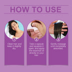 EELHOE Hair Essential Oil Treatment Capsule Scalp Massage Nutrition Moisturizing Hair Repair Supple Care Essential Oil