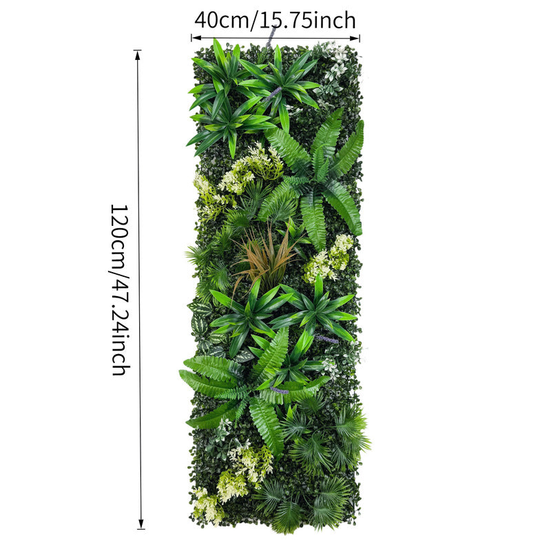40×120cm Artificial Green Wall Panel – Faux Plant Grass Mat for Door, Background Wall, Party & Home Decor