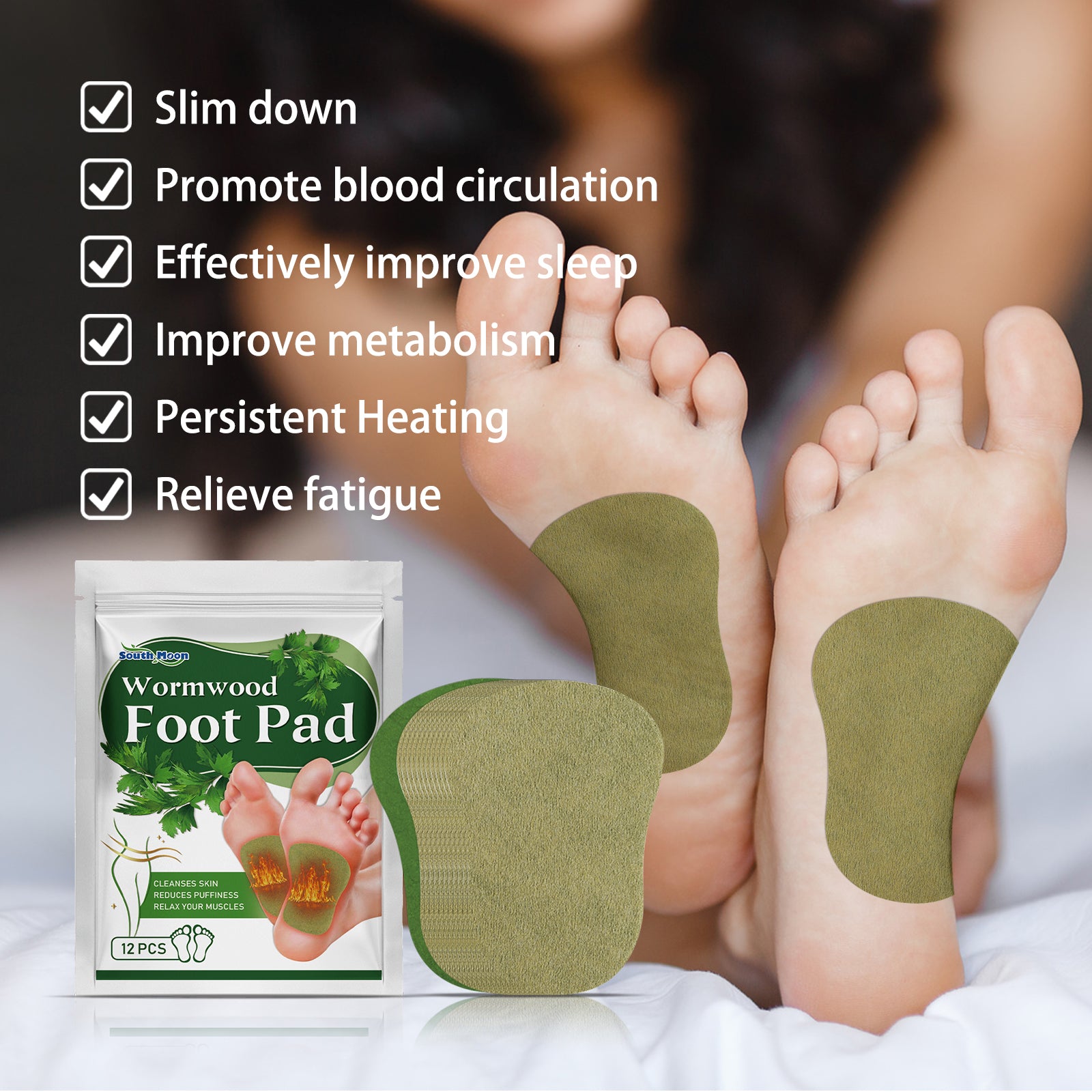South Moon Foot Care Patches With Gentle Herbal Ingredients Provide Daily Cleansing, Nourishment And Care For The Skin Of The Feet