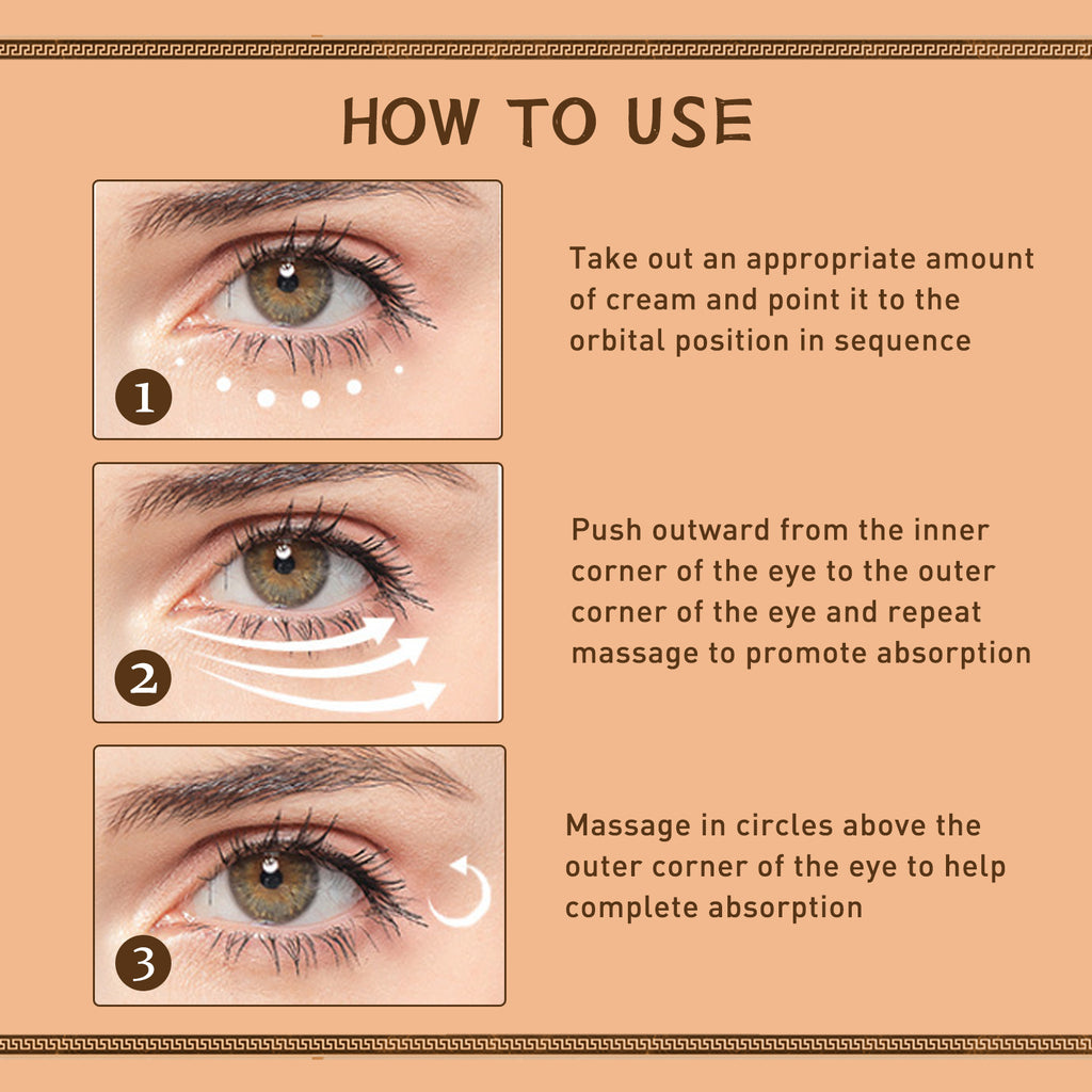 EELHOE Gentian Eye Cream, Improve Eye Fat Granules Firming Fine Line Around Eye Bags Moisture Lock Eye Cream