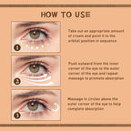 EELHOE Gentian Eye Cream, Improve Eye Fat Granules Firming Fine Line Around Eye Bags Moisture Lock Eye Cream