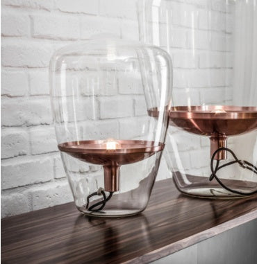 Scandinavian Glass Table Lamp
