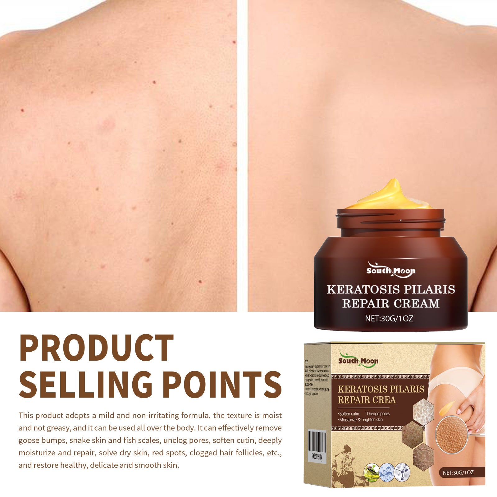 South Moon Body Care Cream Daily Improve Body Skin Condition Hydrating Moisturizing Care Cream