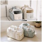 Winter Warm Cat Carrier | Large Capacity Breathable Shoulder Pet Bag for Cold Weather Travel