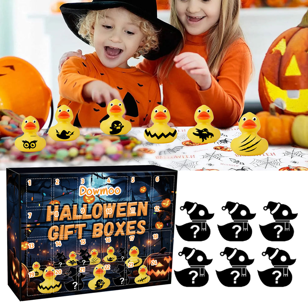 Halloween Duck Blind Box, 24-Grid Countdown Surprise Set