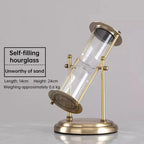 Vintage Metal Hourglass Sand Timer for Desk and Home Decor