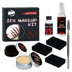 Halloween Special Effects Makeup Kit with Scar Wax and Fake Blood