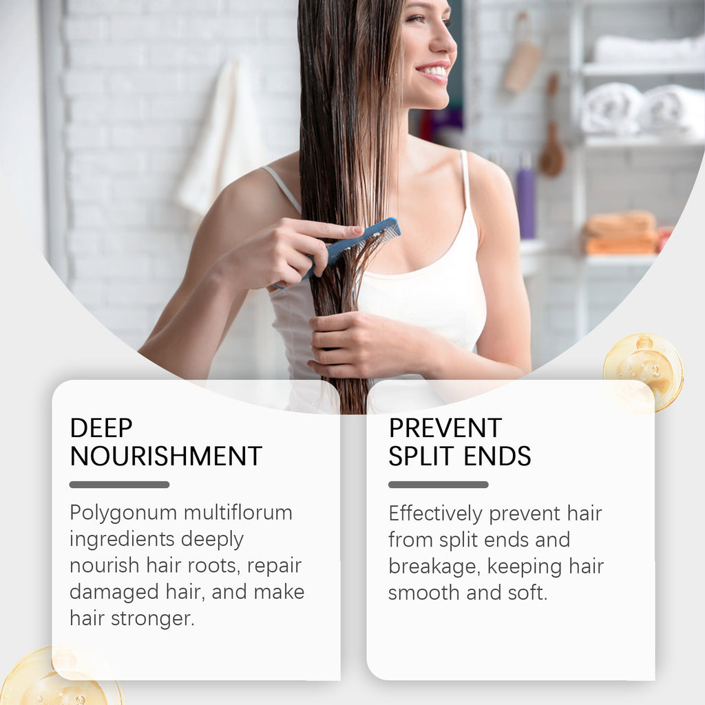 Hoegoa Hair Conditioner Essence, Dry Hair Split End Repair Frizzy Hair Moisture And Smooth Hair Care
