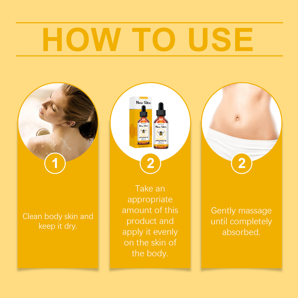 West&Month Firming Care Essential Oil, Body Massage Daily Nourish And Care For Smooth Skin Beauty Essential Oil