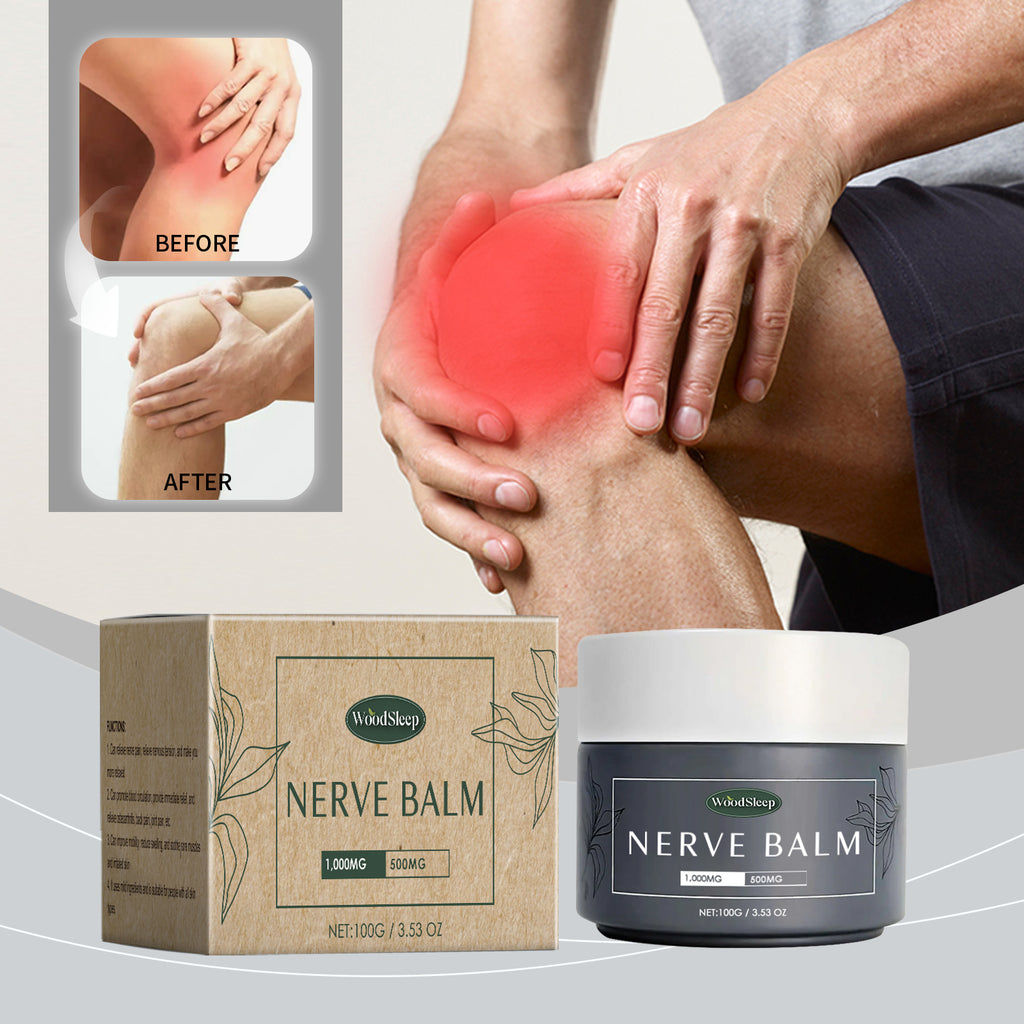 WoodSleep Nerve Balm, Gentle And Soothing Massage Apply Knee And Wrist Body Treatment Relief Balm