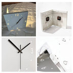 Nordic Dual-Glow Silent LED Corner Wall Clock, Modern Minimalist Decor
