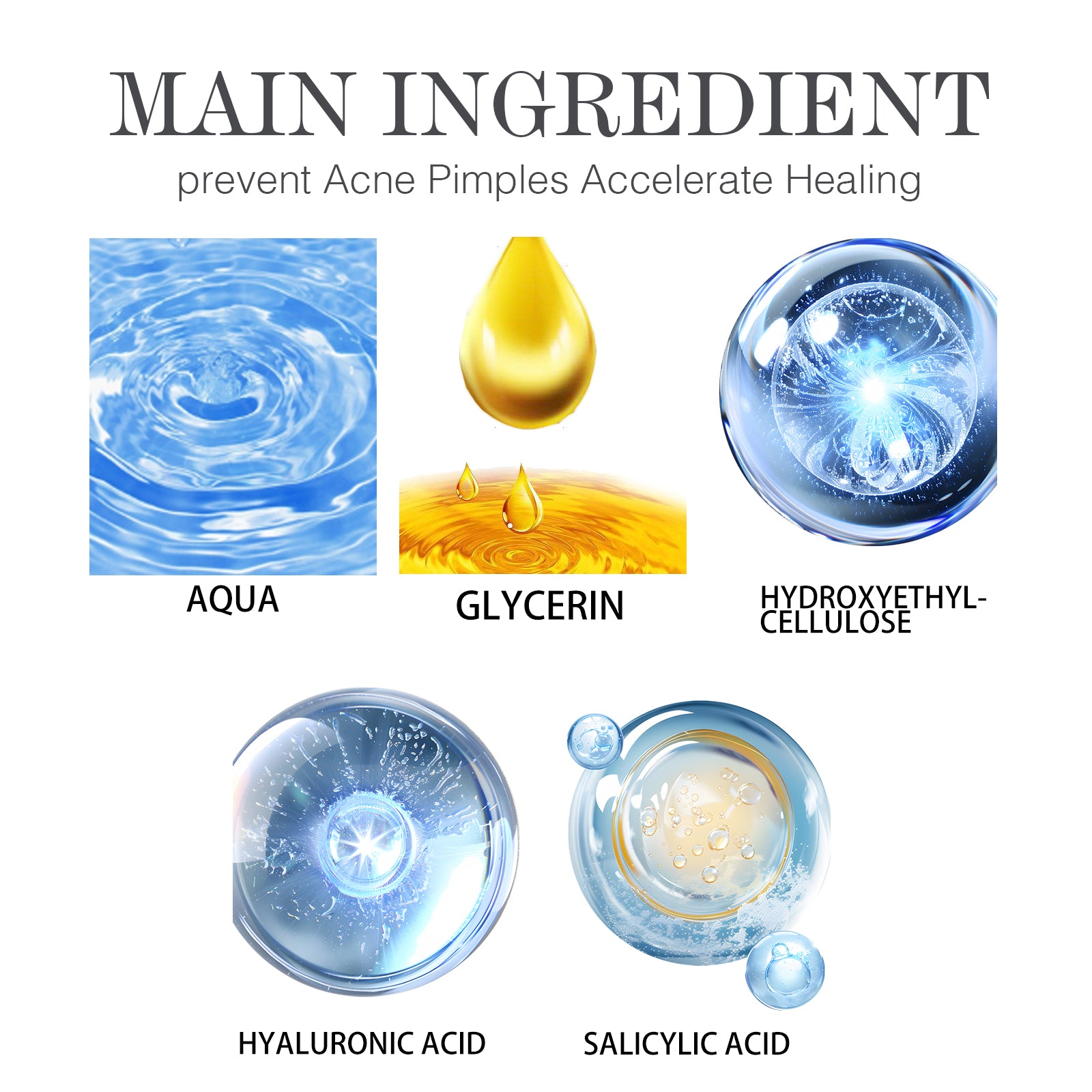OUHOE Salicylic Acid Essence Hydrates And Moisturizes Soft And Delicate Skin And Face